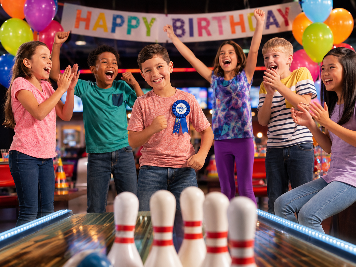 Birthday party at Riviera Bowl & Pizzeria, Sauk City WI